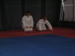 Laying the belts on the floor
