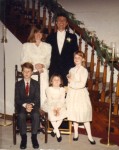 Diana (Emily's mom), Phil, Brian, Morgan and Emily at Diana and Phil's wedding in 1989