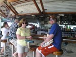 Phil, Diana and Paul at the top deck bar