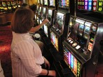 Diana at her favorite slot machine