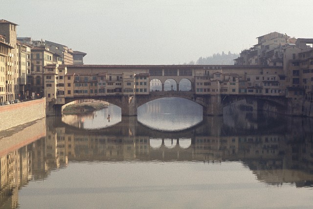 The Ponte Vecchio across the Arno