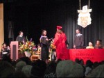 Cate getting her diploma from Colleen
