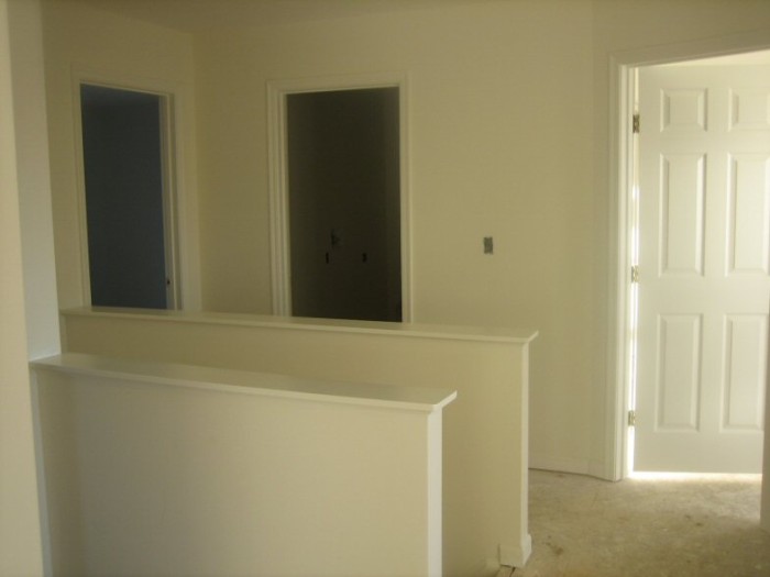 From the office - guest room on left, laundry room middle, extra room on right