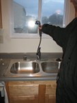Paul showing off his faucet