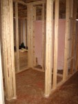 One of the walk-in closets for master bedroom