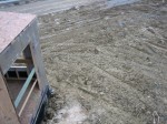 Looking down onto the diamond window from the guest room window