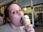 Joanna and some ice cream

-photo: Paul Schroder (?)