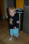 By Friday, sean was out of spare underwear and pants at school during his potty training.  All they had were some girl's ruffled shorts he could wear and they were too big ;)