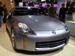 Pre-production Nissan 350Z - new headlights, hood, and tail lights from what I can tell.