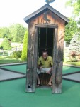 Adam in the outhouse