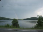 A rainbow on Schroon Lake