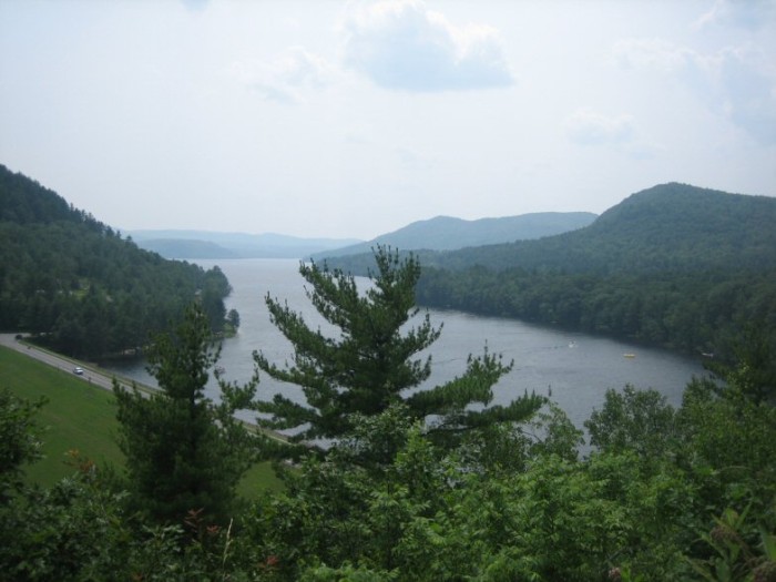 At the overlook of the Sacandaga River