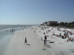 South side of the beach from the pier.