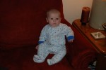 At Gramma Narni's, staying up late waiting for Uncle Sean to come home.  He looks so cute and grown up in these pictures!