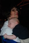 Sean slept through most of the reception on his Gramma Narni's shoulder.  He's such a cuddlebug!