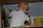 Mommy likes to take pictures of the back of my head...she thinks it's really cute, especially my red hair that's getting really thick and luscious :-)