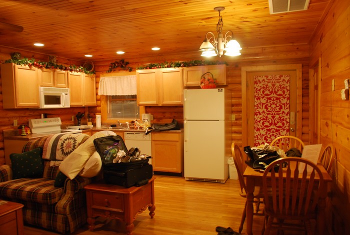 Front room of the cabin.