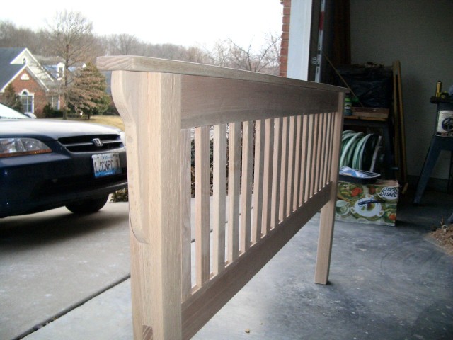 Unfinished side view