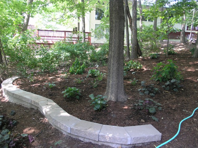 Middle terrace from the deck area