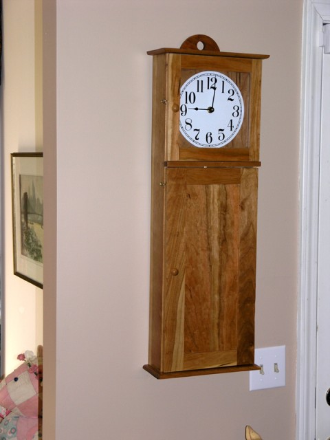 cherry shaker clock