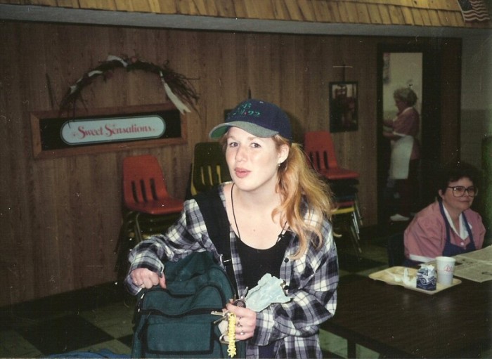 Susan in the lunchroom.