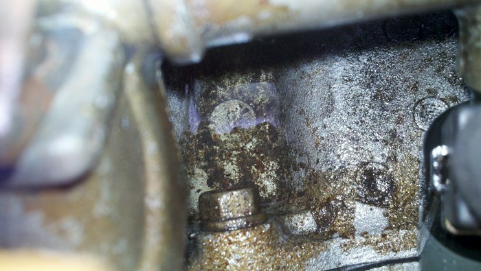 gas pooling from the leaking injectors